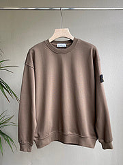 Stone Island Sweatshirt lente en zomer nieuw 7-kleuren basic klassiek badstof sweatshirt met ronde leiderpatch