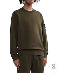 Stone Island Sweatshirt lente en zomer nieuw 7-kleuren basic klassiek badstof sweatshirt met ronde leiderpatch