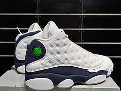 #Air Jordan 13 "Midnight Navy" witte en blauwe basketbalschoenen