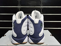 #Air Jordan 13 "Midnight Navy" witte en blauwe basketbalschoenen