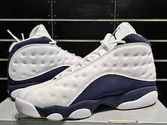 #Air Jordan 13 "Midnight Navy" witte en blauwe basketbalschoenen