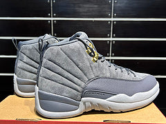 #Air Jordan 12 “Dark Grey” suède cool grijze hoge basketbalschoenen