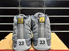 #Air Jordan 12 “Dark Grey” suède cool grijze hoge basketbalschoenen