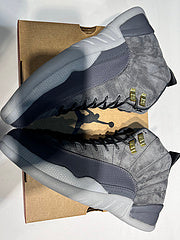 #Air Jordan 12 “Dark Grey” suède cool grijze hoge basketbalschoenen