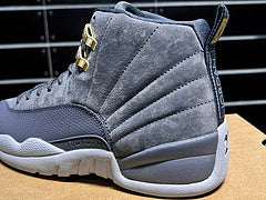 #Air Jordan 12 “Dark Grey” suède cool grijze hoge basketbalschoenen