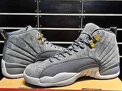 #Air Jordan 12 “Dark Grey” suède cool grijze hoge basketbalschoenen