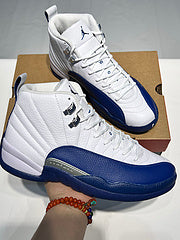 #Air Jordan 12 “French Blue” Franse blauwe hoge basketbalschoenen