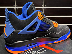 #Air Jordan 4 Retro Cavs 4e generatie zwart en oranje Cavaliers Knicks mid-top basketbalschoenen