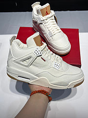 #Air Jordan 4 Retro Levis Wit AJ4 wit Levis