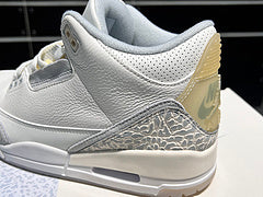 #Air Jordan 3 Craft Ivory Grey Mist-Cream 3e generatie witgrijs geoxideerde basis