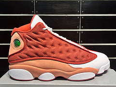 #Air Jordan 13 "Dune Red" 13e generatie duinrode echte carbon echte cat eye basketbalschoenen