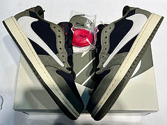 Travis Scott x Air Jordan 1 Low OG Black Olive Kleur: Zwart/Sail-Medium Olive-Muslin