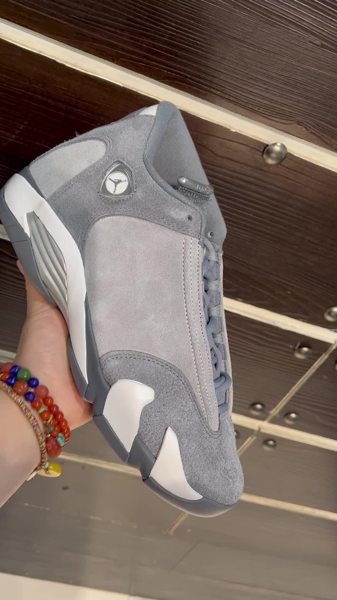 #Air Jordan 14 “Flint Grey” 14e generatie wolfgrijs