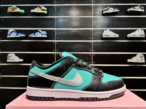 NK SB DUNK Low Diamond Supply Co.Tiffany Tiffany Diamond baskets basses décontractées noires et vertes