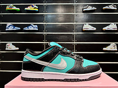 NK SB DUNK Low Diamond Supply Co.Tiffany Tiffany Diamond baskets basses décontractées noires et vertes