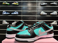 NK SB DUNK Low Diamond Supply Co.Tiffany Tiffany Diamond baskets basses décontractées noires et vertes