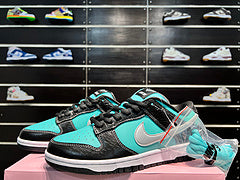 NK SB DUNK Low Diamond Supply Co.Tiffany Tiffany Diamond baskets basses décontractées noires et vertes