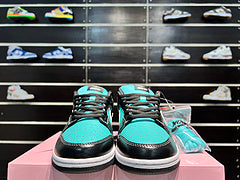 NK SB DUNK Low Diamond Supply Co.Tiffany Tiffany Diamond baskets basses décontractées noires et vertes