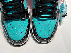 NK SB DUNK Low Diamond Supply Co.Tiffany Tiffany Diamond baskets basses décontractées noires et vertes