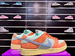 Nike SB Dunk "Noise Aqua" Tropical Fruit Pie Dunk Series Retro Low-top Casual Skateboard Chaussures