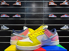 Nike SB Dunk Low "Be True" Sb baskets basses décontractées arc-en-ciel brodées