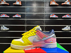 Nike SB Dunk Low "Be True" Sb baskets basses décontractées arc-en-ciel brodées