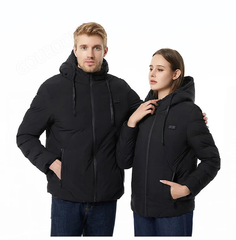 11 Areas Self Heating Jackets Women's Men's Motorcycle Warm USB Heating Vest Heating Jacket Bike Moto Jacket Winter Hiking Warm