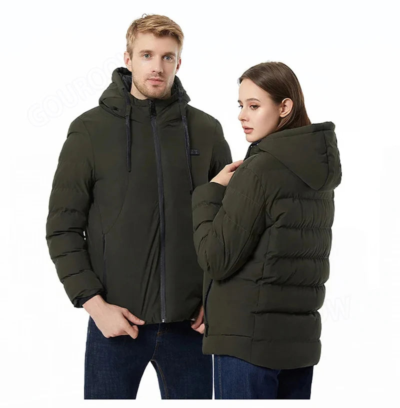 11 Areas Self Heating Jackets Women's Men's Motorcycle Warm USB Heating Vest Heating Jacket Bike Moto Jacket Winter Hiking Warm