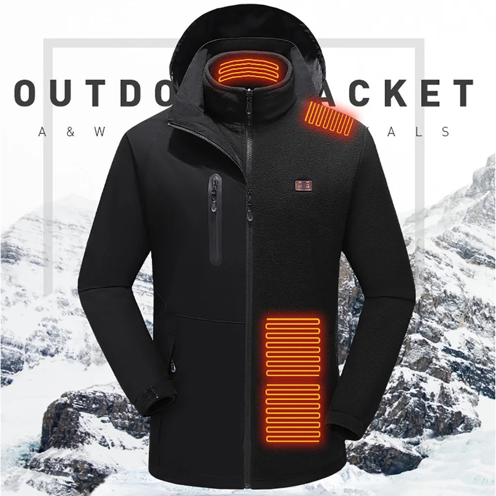 15 Areas Heated Jacket Men Jacket Heated Winter Women Electric Usb Heater Tactical Jacket Man Thermal Vest Body Warmer Coat