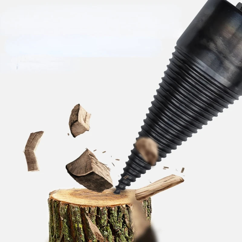 Wood Drill Bit Twist Firewood Chop Wood Drill Bit Splitting Tool Splitting Cone Log Splitters Wood Breaker Square Drill 32/42/50