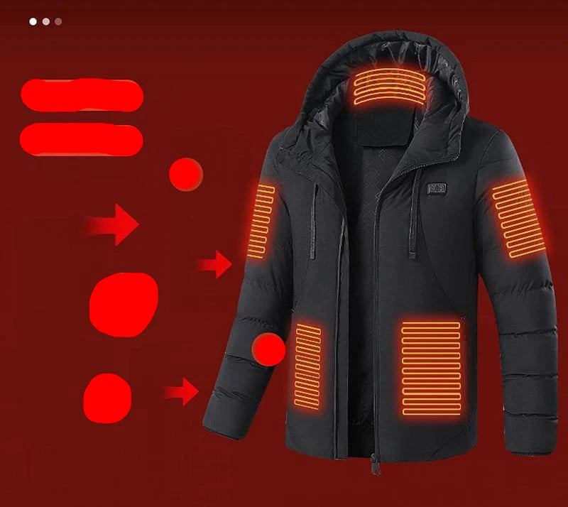 11 Areas Self Heating Jackets Women's Men's Motorcycle Warm USB Heating Vest Heating Jacket Bike Moto Jacket Winter Hiking Warm