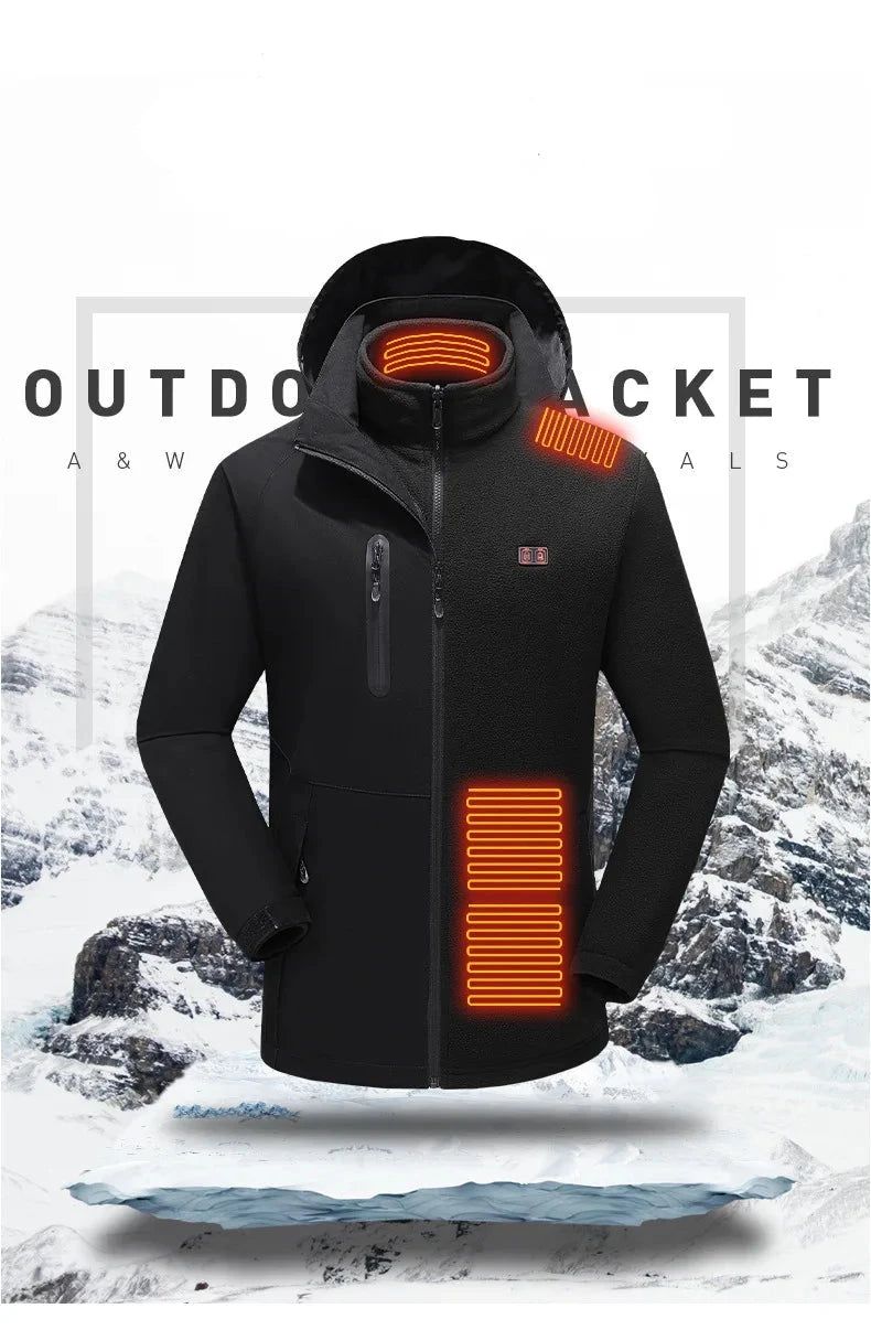 15 Areas Heated Jacket Men Jacket Heated Winter Women Electric Usb Heater Tactical Jacket Man Thermal Vest Body Warmer Coat