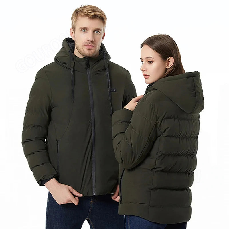 11 Areas Self Heating Jackets Women's Men's Motorcycle Warm USB Heating Vest Heating Jacket Bike Moto Jacket Winter Hiking Warm